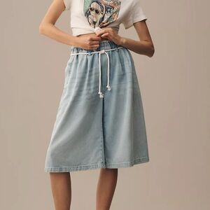 Anthropologie pilcro pj wide leg cropped jeans women’s small denim